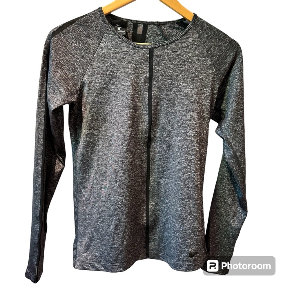 Nike Pro Hypercoolā Active Long Sleeved Gray Workout Running Top Size XS